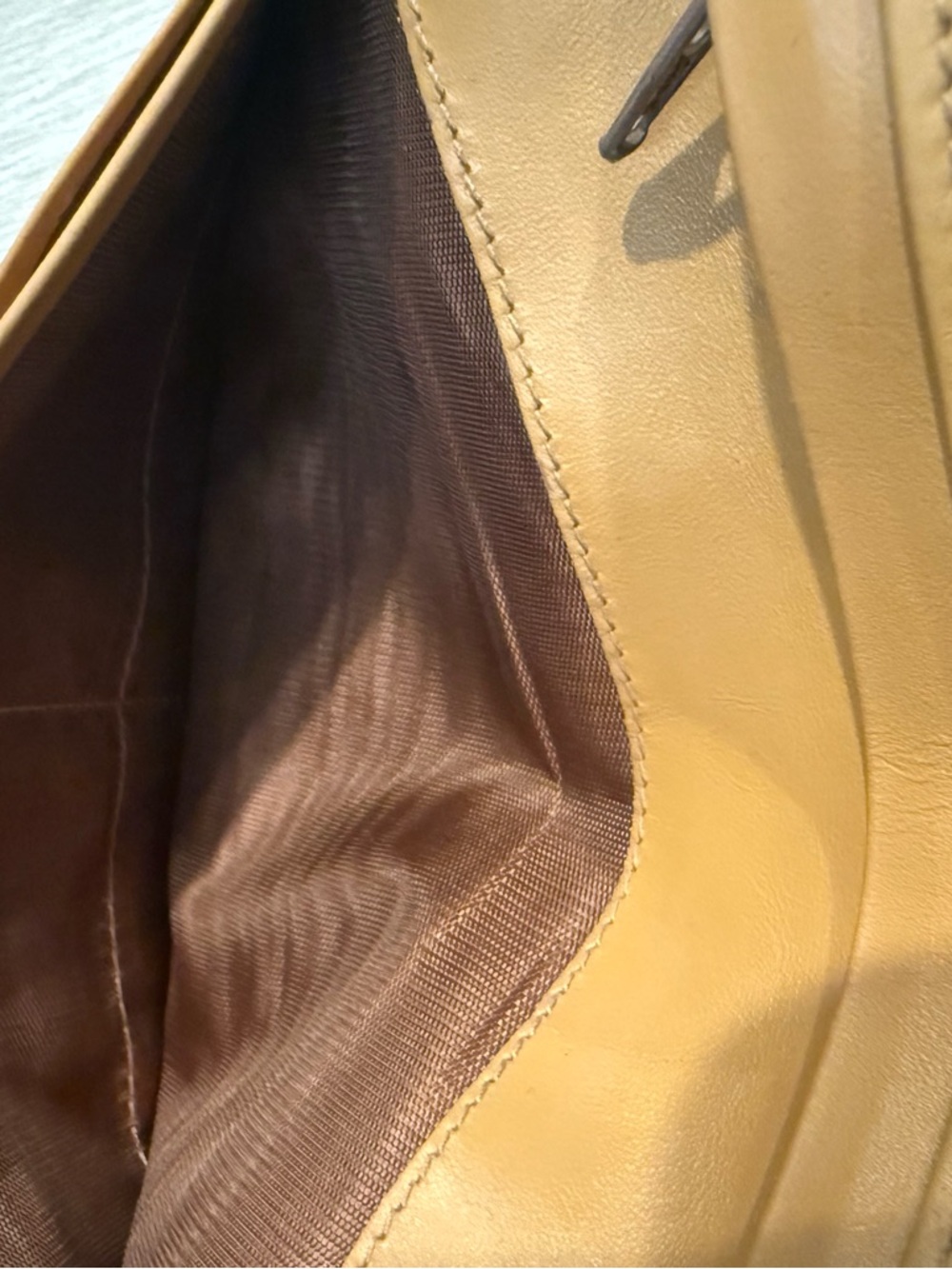 Preloved Celine Brown Signature Long Wallet with Tan Trim - Picture 12 of 16